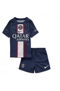 Fotbalové Dres Paris Saint-Germain Dětské Domácí Oblečení 2022-23 Krátký Rukáv (+ trenýrky)